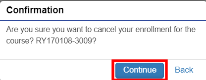 In Loki you can cancel your enrolment to courses.