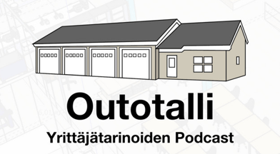Outotalli podcast -tunnus.