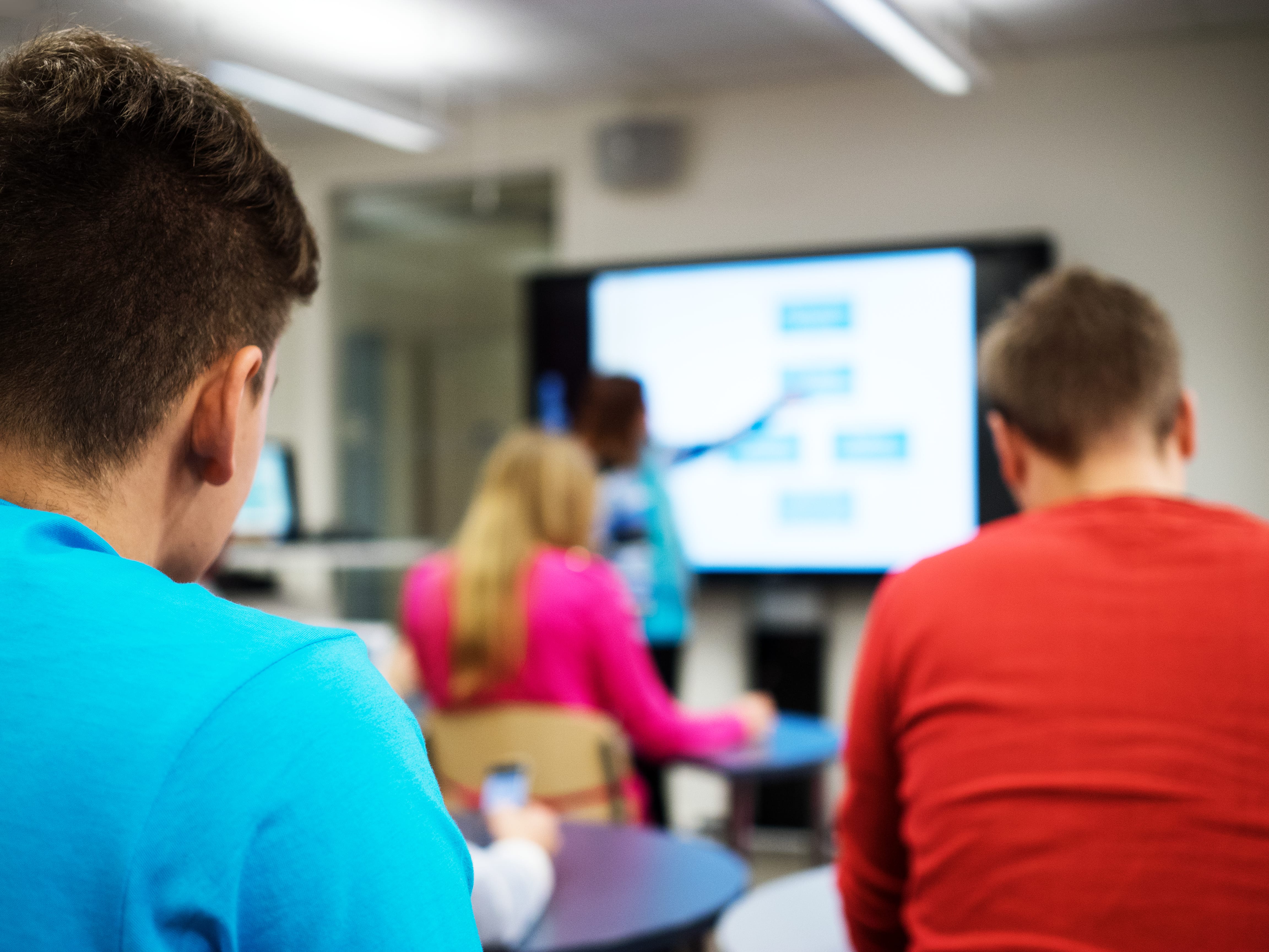 Students studying