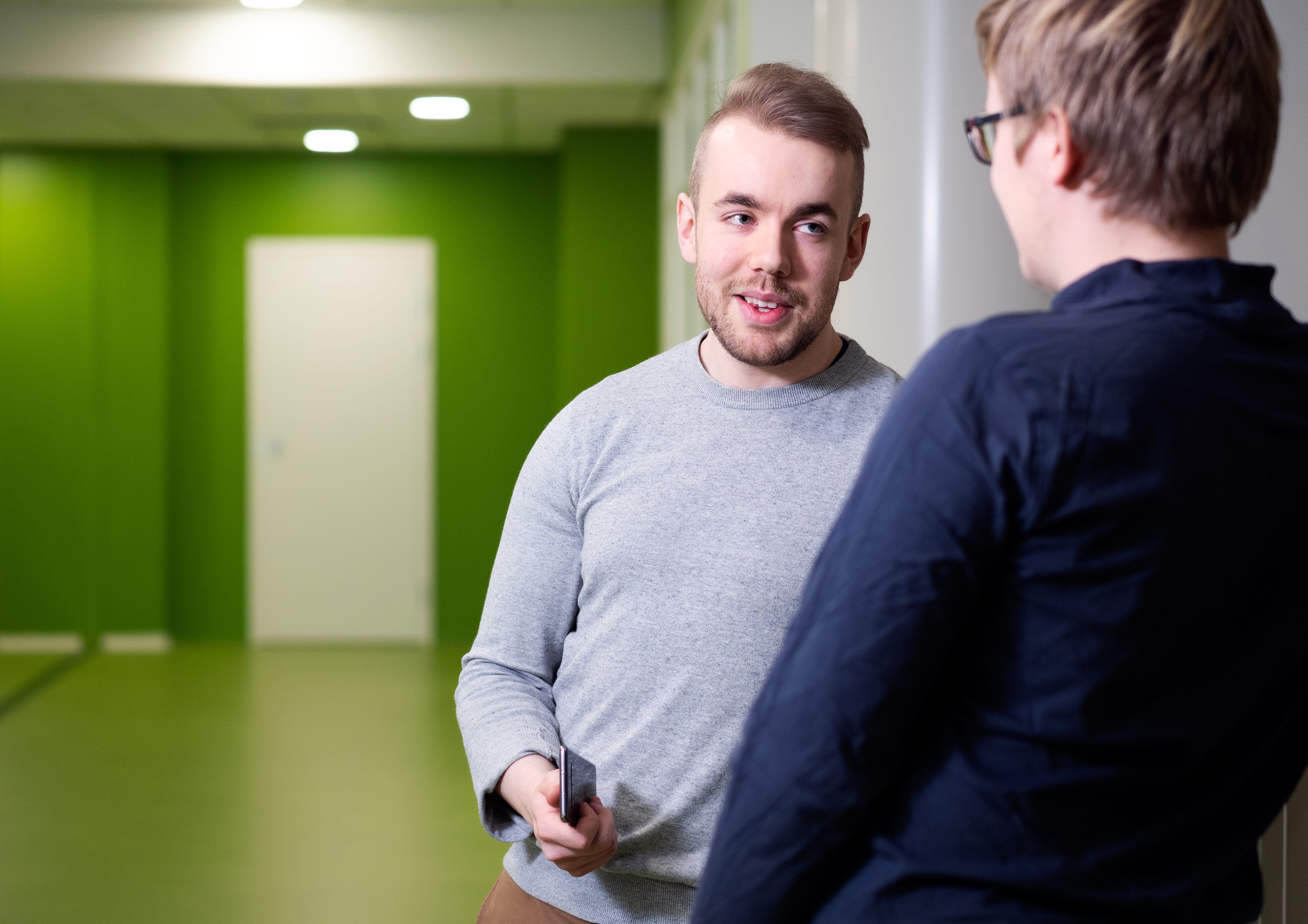 Students discussing