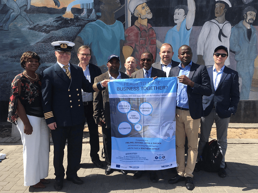 Companies focusing on maritime and logistics visited the coastal area of Walvis Bay in Namibia and Durban in South Africa during the delegation trip.