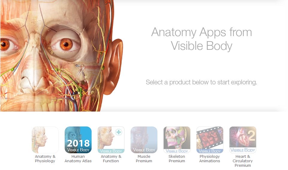 Anatomy apps from Visible Body.