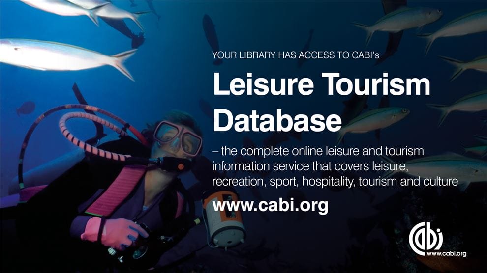 Your library has access to Leisure Tourism Database.