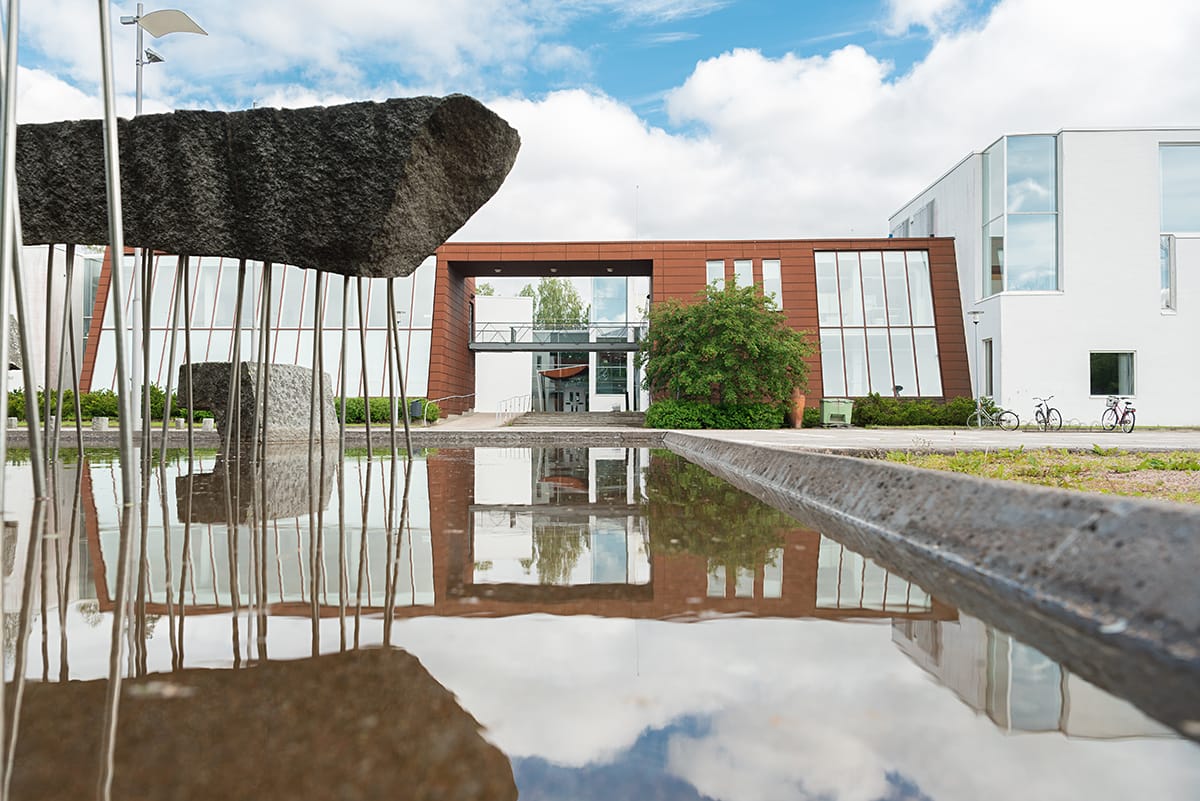 Exterior view of the Fine Arts Campus.